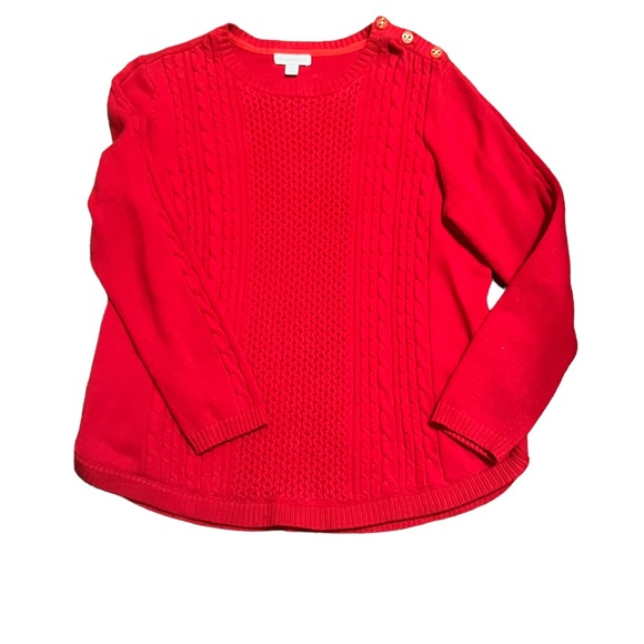 Charter club red Christmas sweater - SZ XL - NWOT - Picture 7 of 8